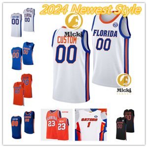 Florida Gators 2024 koszulka koszykówki Alex Klatsky Andrew Nembhard Noah Locke 12 Gorjok Gak Omar Payne Jason Jitoboh Keyontae Johnson zszył Jerseys Florida Jerseys