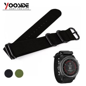 Watches 26mm Nylon Strap Sport Watch Band Strap for Garmin Fenix 5X/ Fenix 3/3 HR/D2 /Descent Mk1 Long Wristband Bracelet