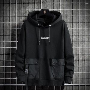 Hoodies masculinos 2024 moletom masculino preto casual sólido primavera outono oversized hoodie mangas compridas plus tamanho grande 7xl 8xl streetwear pulôver