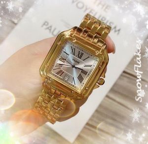 Elegante negócios suíça masculino simples três pinos dial relógio rosa ouro prata tendência relógio movimento quartzo couro aço inoxidável quadrado romano tanque dial relógios
