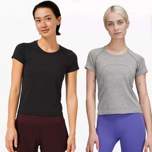 Sommar vitalitet dopamin svett-absorberande andningsbar snabb torkning yoga som kör kläder kvinnor färgglada sport korta ärm t-shirts