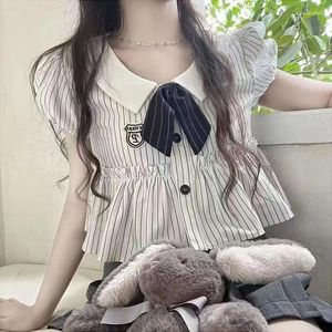 Damen-T-Shirts, koreanische Mode, Kawaii, Frauen, Harajuku, kurze Ärmel, Top, Indie-Ästhetische Kleidung, Outfits, Bluse