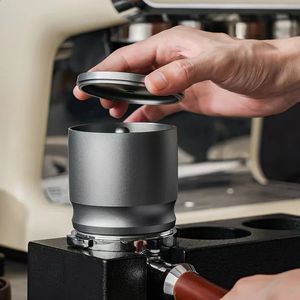 58mm Coffee Dosing Cup Aluminum Alloy Espresso Funnel Brewing Bowl Portafilter Ring Distributor Tool 230308