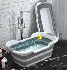 Siedzenia wanny do kąpieli Baby Shower Portable silikonowe akcesoria do kąpieli dla zwierząt domowych Składanie Niezlinowania Bezpieczeństwo wanna Kat pies 4083585