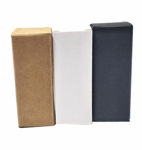 50Pcs White Black Brown Kraft Paper Essential Oil Bottle Packaging Box Party DIY Crafts Gift Carton Pack Box Papercard Chocolate P9866831