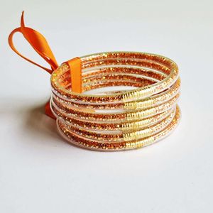 6-layer Colorful Ribbon Set Sequin Transparent Hose Bow, Women's Bracelet, Cute Silicone Tube Bracelet