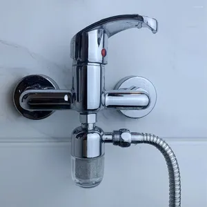 Rubinetti da cucina in acciaio inossidabile purificazione pre-acqua anticamerata un filtro a rubinetto universale accessori per la doccia per bagno sani puliti