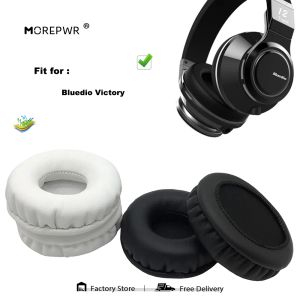 アクセサリーMOMERPWR BLUEDIO VICTORYヘッドセットパーツレザークッションベルベットイヤマフスリーブカバー用の新しいアップグレード交換用イヤーパッド