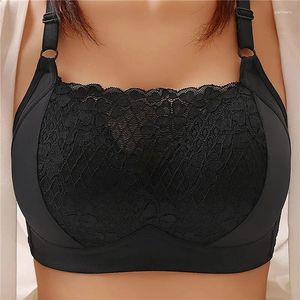 Bras Women Large Size Bustier Underwear Thin Non-steel Ring Brassiere Mum Gathering Top Support Bra Mother Comfortable Brassier