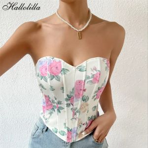 Tops Sexy Nette Crop Tops Frauen Korsett Camis Blusas Sommer Club Hemd Damen Former Harajuku Tank Top Frau Kleidung Camiseta mujer