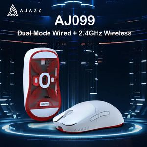 Mouse da gioco cablato wireless Ajazz AJ099 da 24 GHz PAW3311 per mouse ottici per PC laptop 12000 DPI max 240309