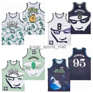 영화 농구 영화 Dead Presidents Jersey 95 Anthony Curtis 8 음모 이론 돈 가방 1995 레트로 풀오버 대학 통기성 고등학교 스티치 컬러