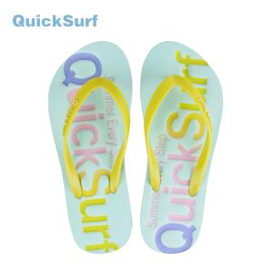 Terlik Quicksurf Kadın Moda Yumuşak Flip Flop Üst Terlik Markaları Deri Yüksek Kaliteli Çizgili Yaz İzleme Uyuyanlar Ayakkabı Ayakkabı