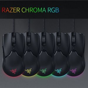 Razer Deathadder Chroma Elite Viper Mini Oyun Fare USB Kablolu 5 Düğme Optik Sensör Fare Siyah Standart Essential Edition Oyun Fareleri Perakende Kutusu DHL/UPS