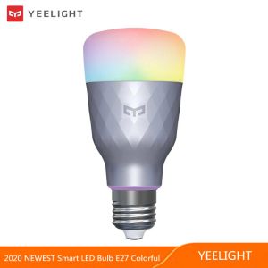 Steuerung der globalen Version Yeelight Smart LED-Birne 1SE E27 RGBW Bunte 100 240V WIFI-Fernbedienung LED-Lampenlicht für Xiaomi Smart Home