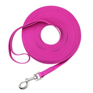 Obroże dla psów długie smycze pvc smycze Łatwa czysta trakcja ołowiana lina dla małych średnich dużych psów Walk Training Waterproof Pet Pet