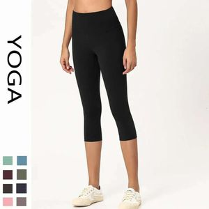 Lu Pant Align Align Lu Lemon Yoga com Alos Sports Tight Women Calças de nylon elásticas de secagem rápida Jogging Cycling Fiess Training Leggings 2