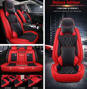 Deluxe Full Surround Car Seat Cover Pu Leather Full Set for Interior Accessories2601221