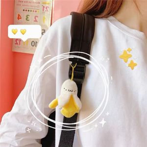 2024 Portachiavi carino piccola banana, portachiavi giocattoli di peluche borsa per cellulare accessori creativi per ciondoli portachiavi frutta mini piccoli giocattoli