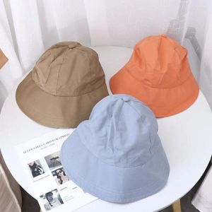 Cappelli a tesa larga pieghevole protezione UV per le vacanze stile coreano cappello da spiaggia da viaggio cappello da donna visiera parasole casual