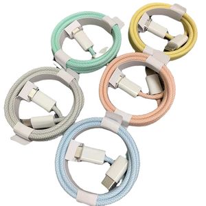 OEM Cheapest High speed 60W 30W PD Cables USB Type C Type-C Charging Data Line Macaron Color 1M Cable For Iphone 15 pro max Samsung Huawei Xiaomi Android Phones
