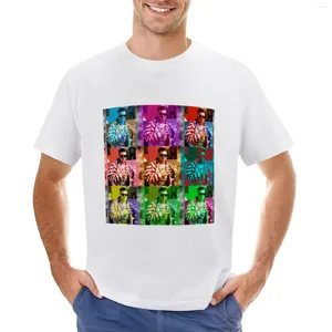 Canotte da uomo T-shirt con collage di ghiaccio alla vaniglia T-shirt in cotone da uomo taglie forti