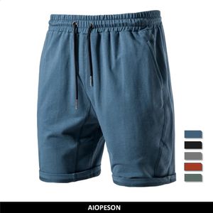 AIOPESON 100 Cotton Sweatpants Shorts Men Quality Casual Sport Gym Running Short Pants Summer Fitness for 240308