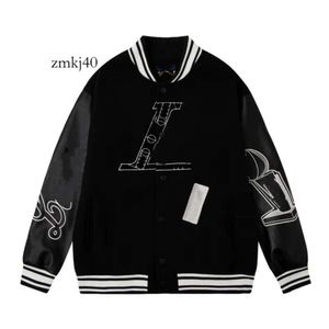 Giacca Louiseity Giacca firmata Giacca Viutonity da uomo Cappotto da baseball Moda Donna Letterman Giacche di lusso Giacca con lettera ricamata 6046