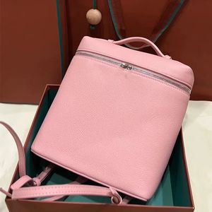 7A new top leather women's bag designer handiwork luxury TOGO classic fashion brand Solid color Backpack commute L19 box Blockbuster Double opening zipper Simple