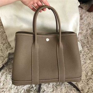 Ręcznie zszyty ogród Negonda Cowhide Garden Duża pojemność TOTE Portable Shopping Mommy 70% zniżki na sklep hurtowy