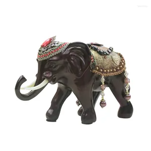 Figurine decorative Accessori per la casa in stile europeo Soggiorno Decorazioni per armadietti del vino Artigianato TV fortunato Decorazione elefante tailandese