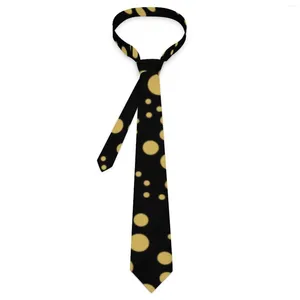 Bow Ties Men's Tie Gold Polka Dot Neck Spots Print Retro Trendy Collar Custom Business Great Quality Slitte Accessories