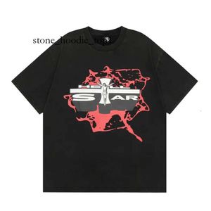 HellStar T Shirt Designer T Shirts Graphic TEE Ubrania Hipster Umyj materiał uliczny Graffiti Folia Druku