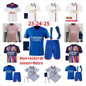4xl 23 2024 25 Lyon 3. koszulki piłkarskie Olympique Lyonnais Men Kids Football Shirt Home Away Gore 3rd Fan Player Aouar Cherki Tolisso