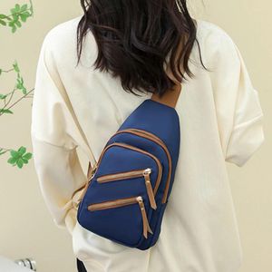 Bag Women Chest Bags Zipper Fashion Casual Small Short Trip Travel Carry Female Waterproof Shoulder Crossbody Nylon