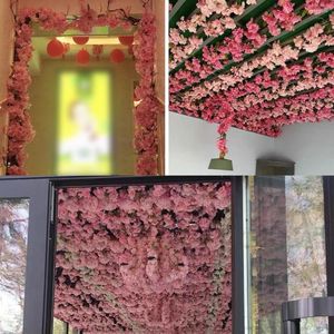 Decorative Flowers 4pack/lot Garland Silk Flower Vine Elegant Indoor Or Outdoor Long-lasting Durability Eco-friendly