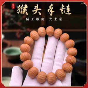 Strand Monkey Head Nuclear Pick Fine Repair Large Local Tyrant Each Carving Stump Pumpkin Single Circle Buddha Beads Bracelet