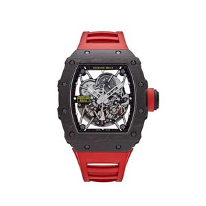 Herrenuhr Designeruhr Luxusmarke RM35-02 Rotes Armband hochwertige automatische mechanische Uhren Armbanduhr