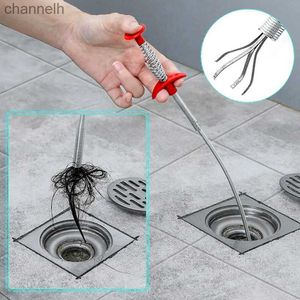 Other Household Cleaning Tools Accessories Sewer Pipe Dredger Sink Floor Drain Washbasin Drainage Toilet Blockage Tool Bendable Hair And Debris Catcher 240318