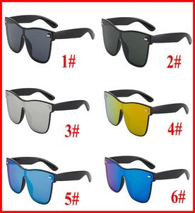 Summer NEW Fashion Rice nail Sunglasses Men onepiece Sunglasses Men Driving Points Black Frame Eyewear Male Sun Glasses UV400 4441599154