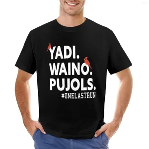Tops cerebbe da uomo Yadi Waino pujols maglietta per abiti carini anime pesi massimi a manica corta maschile