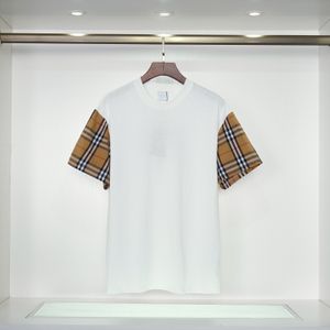 2023 Tasarımcı Erkek Tişörtleri Kız Kadın Mektup Gömlek Toplar Tees Ladies Top Spotify rahat Giyim Sokakları Kısa Kollu Bluz Giysileri Joker Siyah Beyaz S-2XL