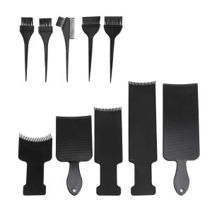 Инструменты, 10 шт., доска для окрашивания волос, аксессуары для укладки волос, щетка для тонирования волос, угловая расческа и щетка для балаяжа