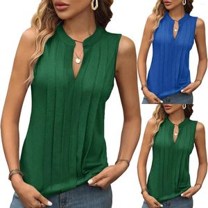 Camisoles Tanks Damenmode Basic Tank Tops Plissee Sommerkleidung von ärmellosen Hemden Pack Shirt