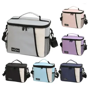 Storage Bags Reusable Insulated Lunch Box Bag For Adult Food Warmer Cooler Leakproof Tote Women/Men Home