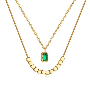 Pendant Necklaces Fashion Women Clavicle Chain Jewelry Light Luxury Simple Temperament Joker Titanium Steel Necklace