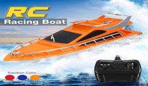 Electric Toy Boat Remote Control Twin Motor High Speed ​​Boat Children Outdoor RC Racing Boat Kid Children Toy Gifts MX20041440547619738902