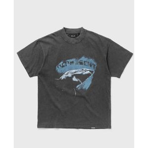 Felpa rappresentativa Great White Shark Stampa Manica corta T-shirt girocollo Ins Designer T-shirt da donna da uomo Pullover lavato Top Abbigliamento estivo 7EH2