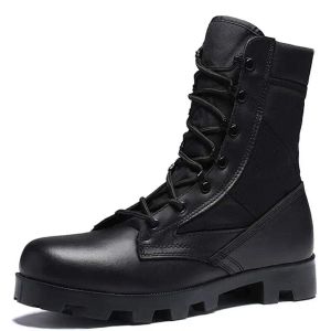 Sapatos novos homens ultraleves do exército botas de corte de sapatos militares de couro tático Botas de junglas de botas táticas e botas de exército, além de botas de exército