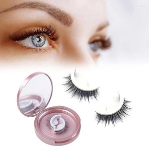 False Eyelashes Fasle Stable Natural Look No Needed With Mirror